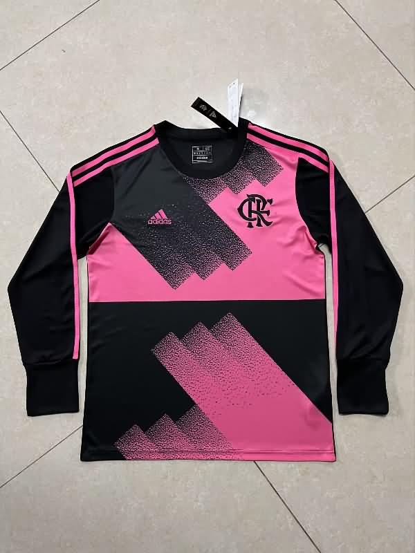 Thailand Quality(AAA) 2023 Flamengo Goalkeeper Pink Long Soccer Jersey