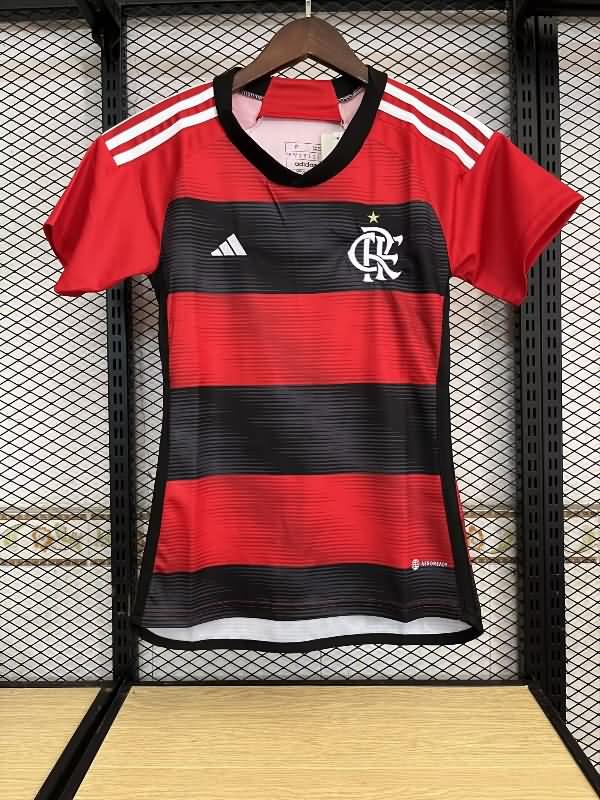 Thailand Quality(AAA) 2023 Flamengo Home Women Soccer Jersey