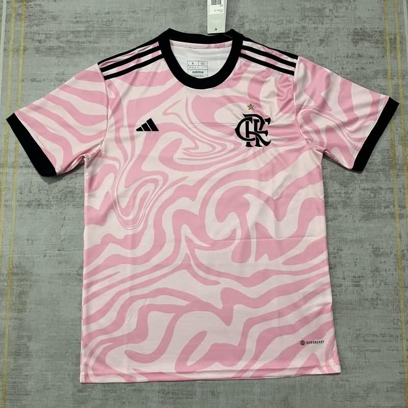 Thailand Quality(AAA) 2023 Flamengo Pink Soccer Jersey