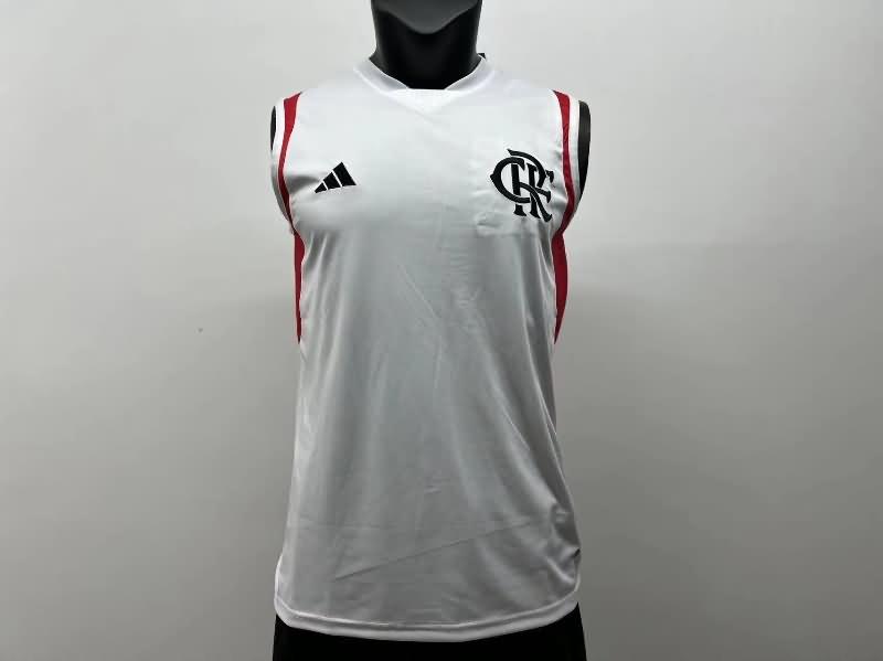 Thailand Quality(AAA) 2023 Flamengo White Vest Soccer Jersey