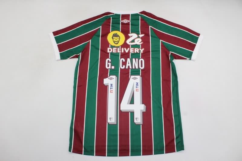 Thailand Quality(AAA) 2023 Fluminense Home Soccer Jersey Sponsor
