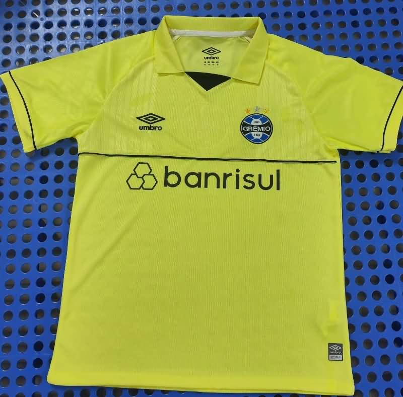 Thailand Quality(AAA) 2023 Gremio Goalkeeper Yellow Soccer Jersey