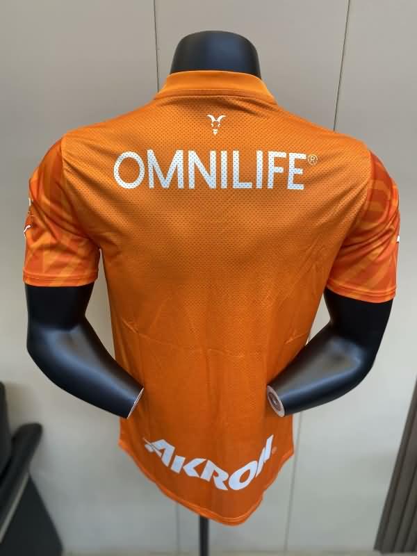 Thailand Quality(AAA) 23/24 Guadalajara Goalkeeper Orange Soccer Jersey