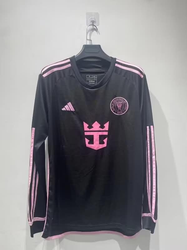 Thailand Quality(AAA) 2024 Inter Miami Away Long Sleeve Soccer Jersey