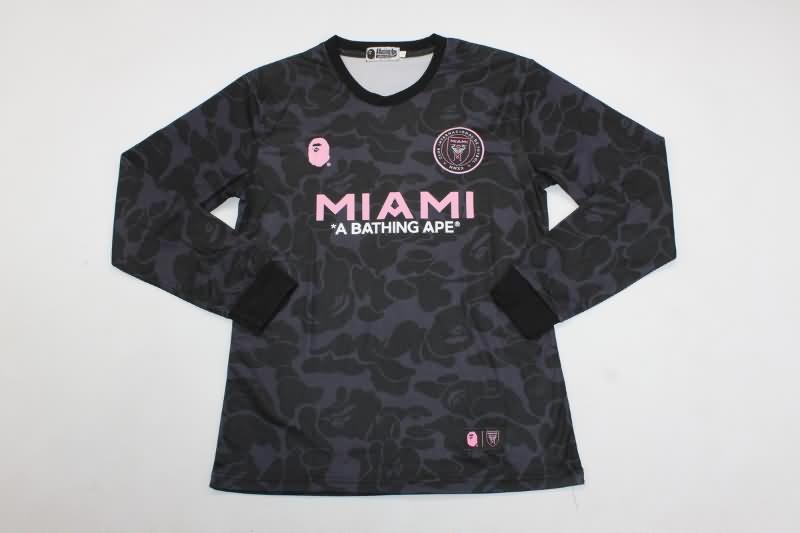 Thailand Quality(AAA) 2023 Inter Miami Special Long Sleeve Soccer Jersey 02