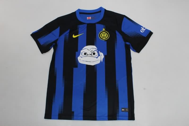 Thailand Quality(AAA) 23/24 Inter Milan Home Soccer Jersey Sponsor 02