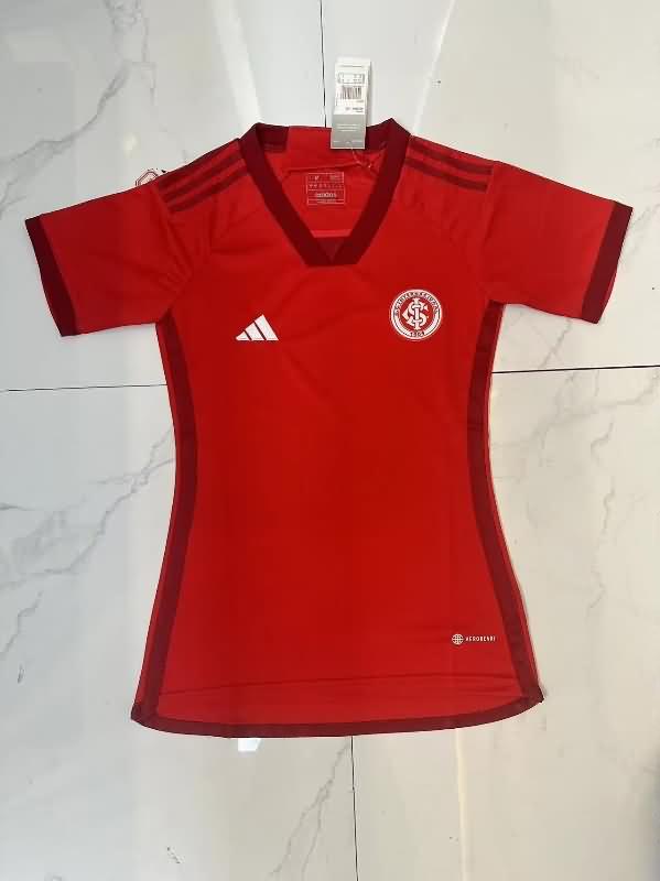 Thailand Quality(AAA) 2023 Sport Club Internacional Home Women Soccer Jersey