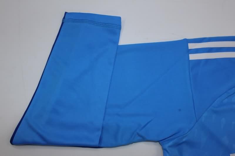 Thailand Quality(AAA) 23/24 Juventus Goalkeeper Blue Long Sleeve Soccer Jersey