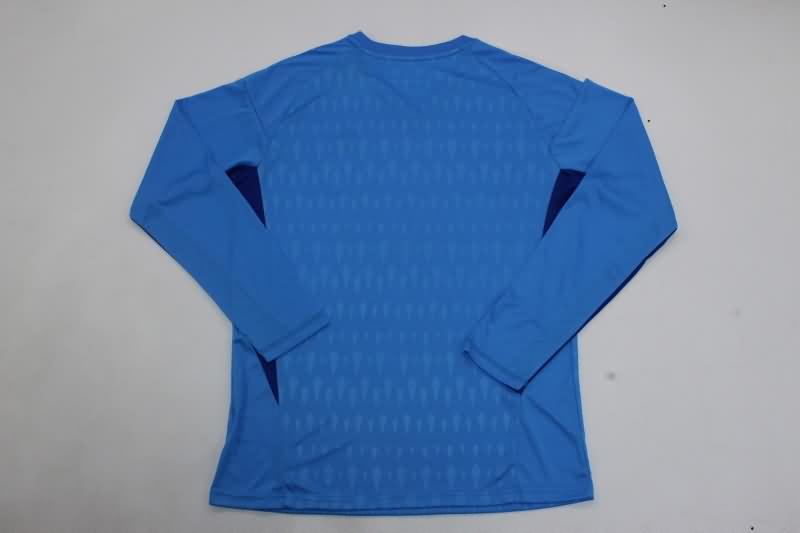 Thailand Quality(AAA) 23/24 Juventus Goalkeeper Blue Long Sleeve Soccer Jersey
