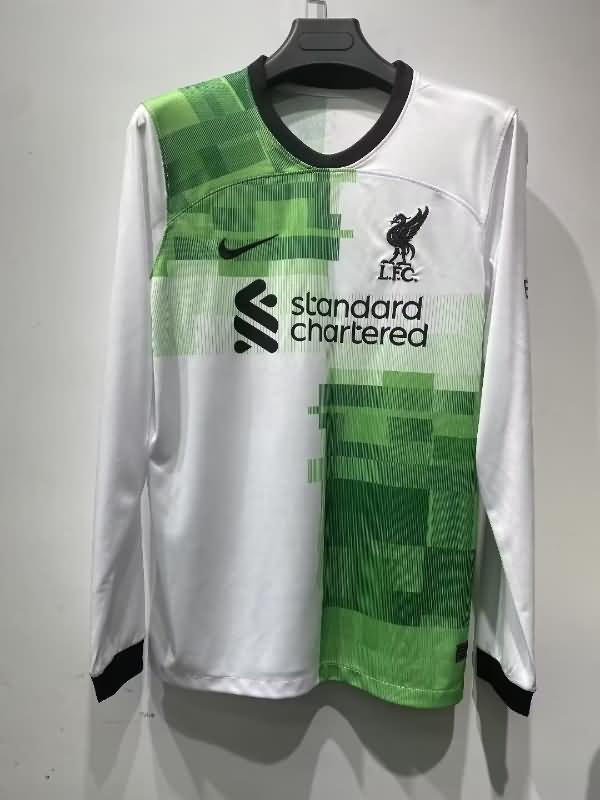 Thailand Quality(AAA) 23/24 Liverpool Away Long Sleeve Soccer Jersey
