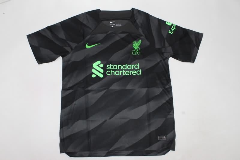 Thailand Quality(AAA) 23/24 Liverpool Goalkeeper Black Soccer Jersey