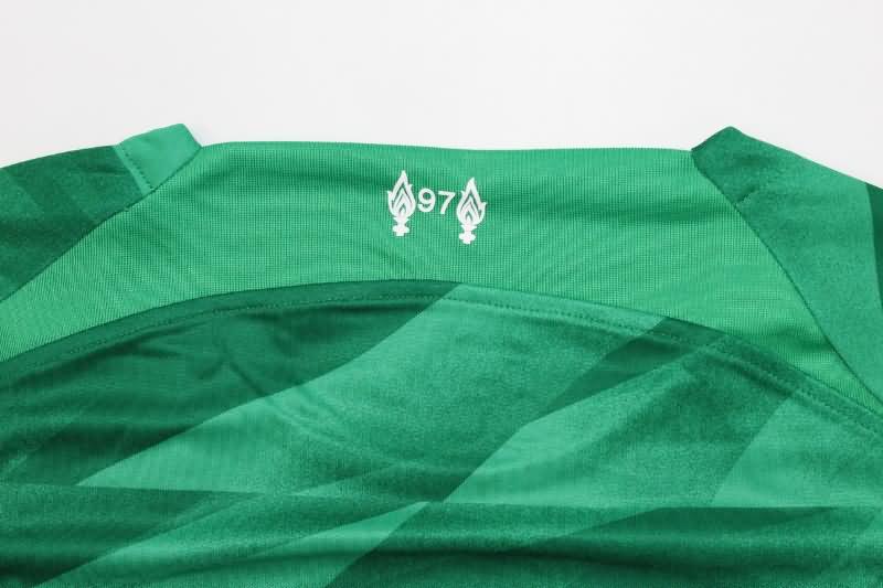 Thailand Quality(AAA) 23/24 Liverpool Goalkeeper Green Long Sleeve Soccer Jersey