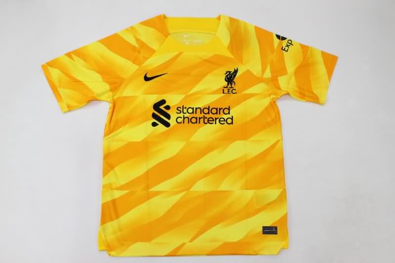 Thailand Quality(AAA) 23/24 Liverpool Goalkeeper Yellow Soccer Jersey
