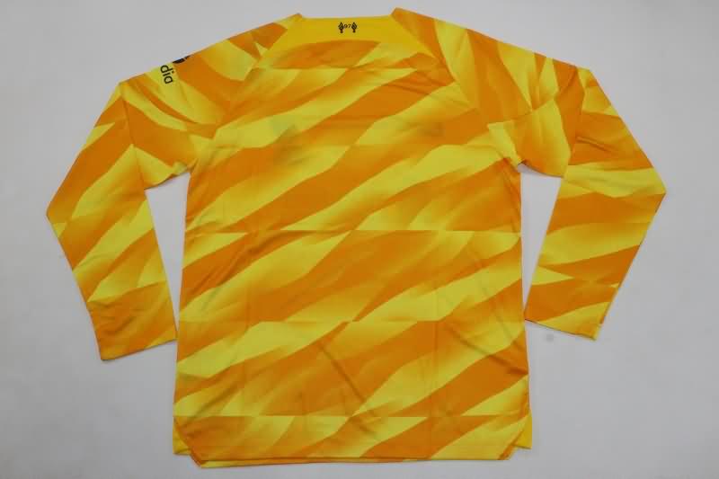 Thailand Quality(AAA) 23/24 Liverpool Goalkeeper Yellow Long Sleeve Soccer Jersey