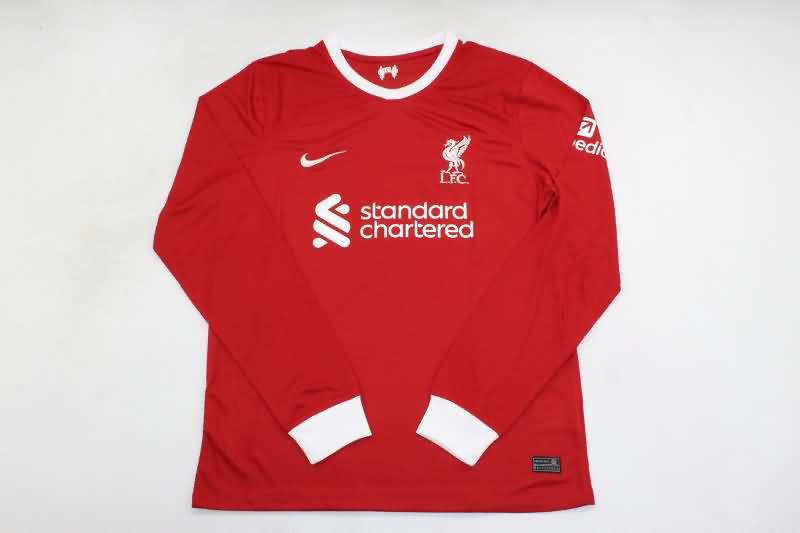 Thailand Quality(AAA) 23/24 Liverpool Home Long Sleeve Soccer Jersey