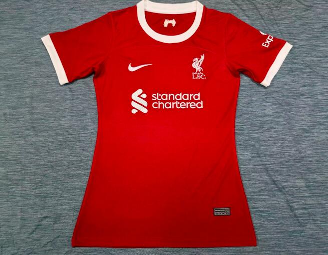 Thailand Quality(AAA) 23/24 Liverpool Home Women Soccer Jersey Leaked