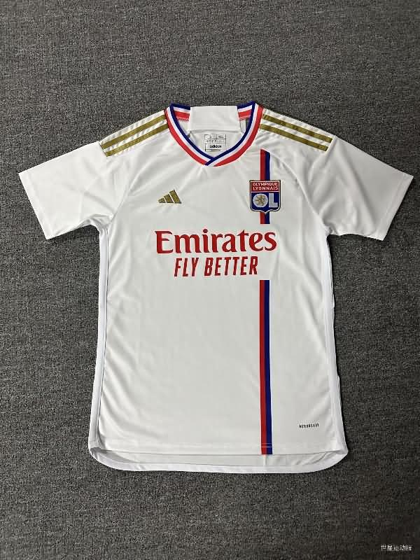 Thailand Quality(AAA) 23/24 Lyon Home Soccer Jersey Leaked