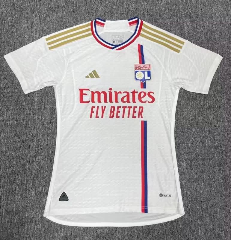 Thailand Quality(AAA) 23/24 Lyon Home Soccer Jersey(Player) Leaked