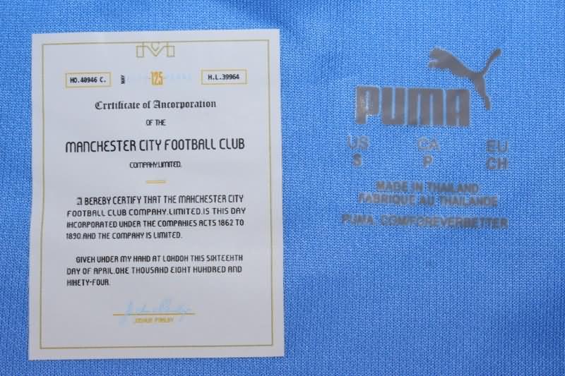 Thailand Quality(AAA) 125th Manchester City Anniversary Soccer Jersey
