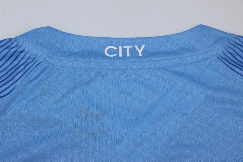 Thailand Quality(AAA) 23/24 Manchester City Home Long Sleeve Soccer Jersey (Player)