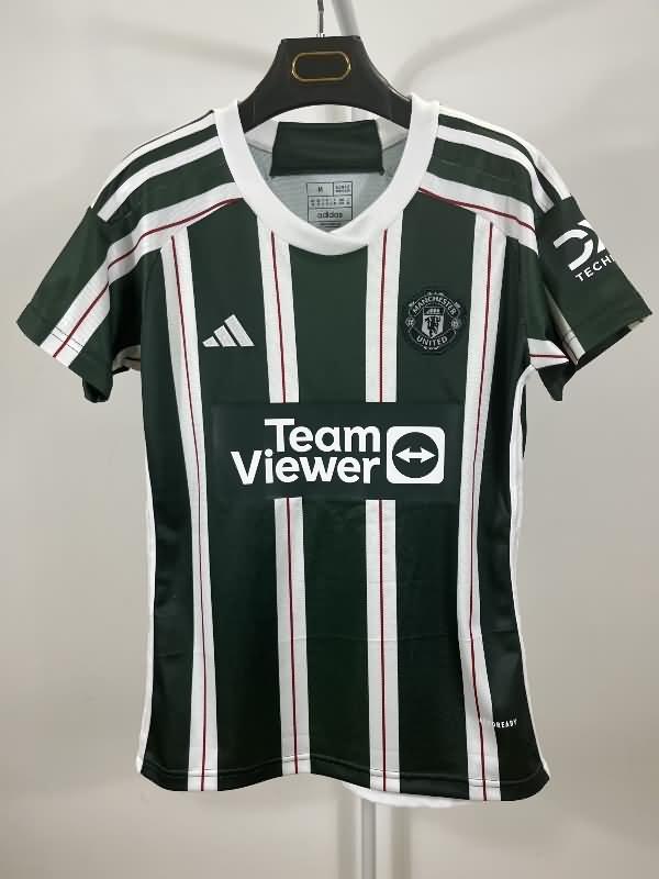 Thailand Quality(AAA) 23/24 Manchester United Away Women Soccer Jersey