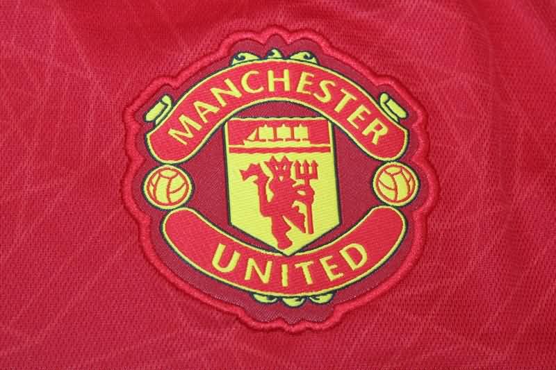 Thailand Quality(AAA) 23/24 Manchester United Home Long Sleeve Soccer Jersey
