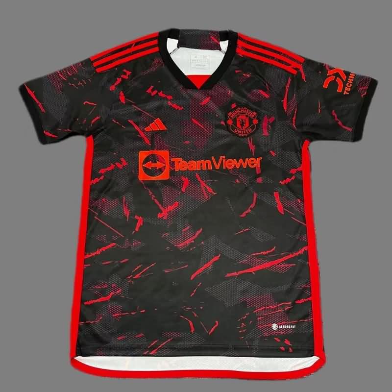 Thailand Quality(AAA) 23/24 Manchester United Training Soccer Jersey 04