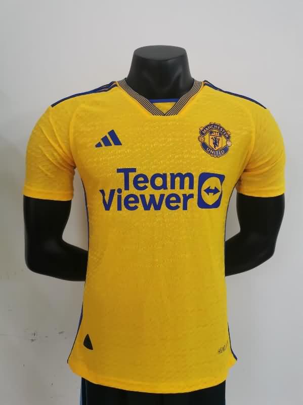Thailand Quality(AAA) 23/24 Manchester United Training Soccer Jersey (Player) 05