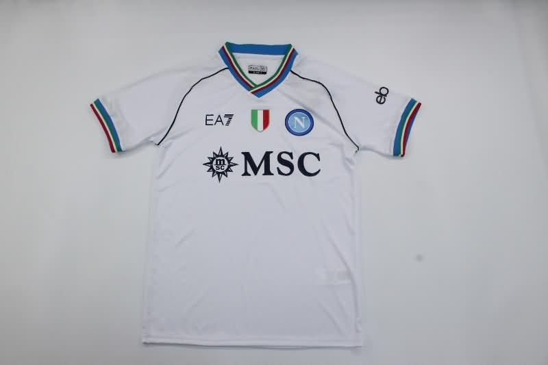 Thailand Quality(AAA) 23/24 Napoli Away UCL Soccer Jersey
