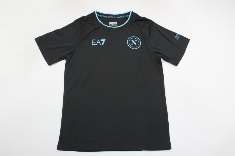 Thailand Quality(AAA) 23/24 Napoli Black Soccer Shirts