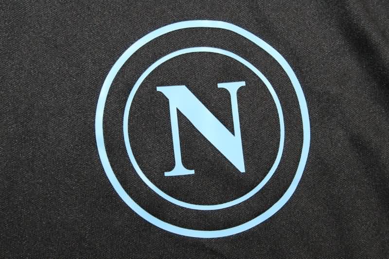 Thailand Quality(AAA) 23/24 Napoli Black Soccer Shirts