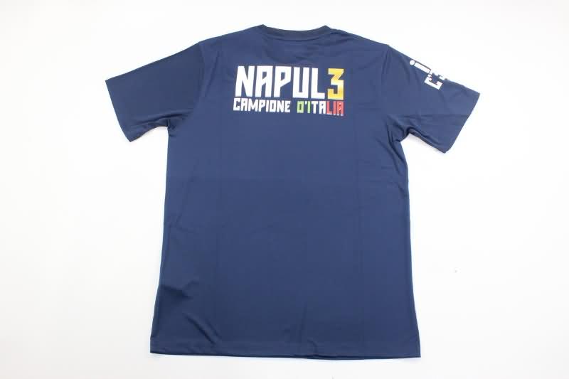 Thailand Quality(AAA) 23/24 Napoli Dark Blue Soccer Shirts