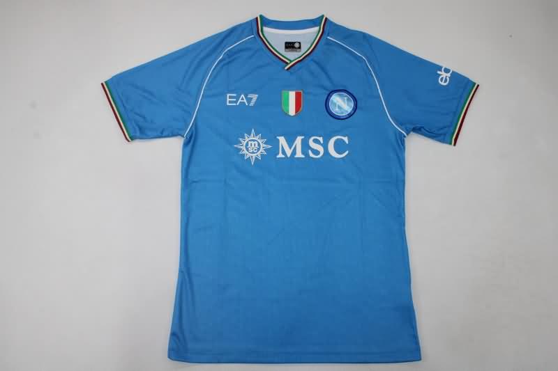 Thailand Quality(AAA) 23/24 Napoli Home Soccer Jersey (Player)