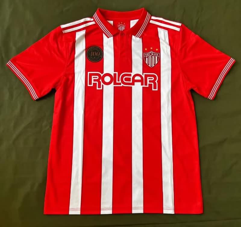 Thailand Quality(AAA) 100th Necaxa Home Soccer Jersey
