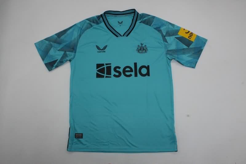 Thailand Quality(AAA) 23/24 Newcastle United Goalkeeper Blue Soccer Jersey