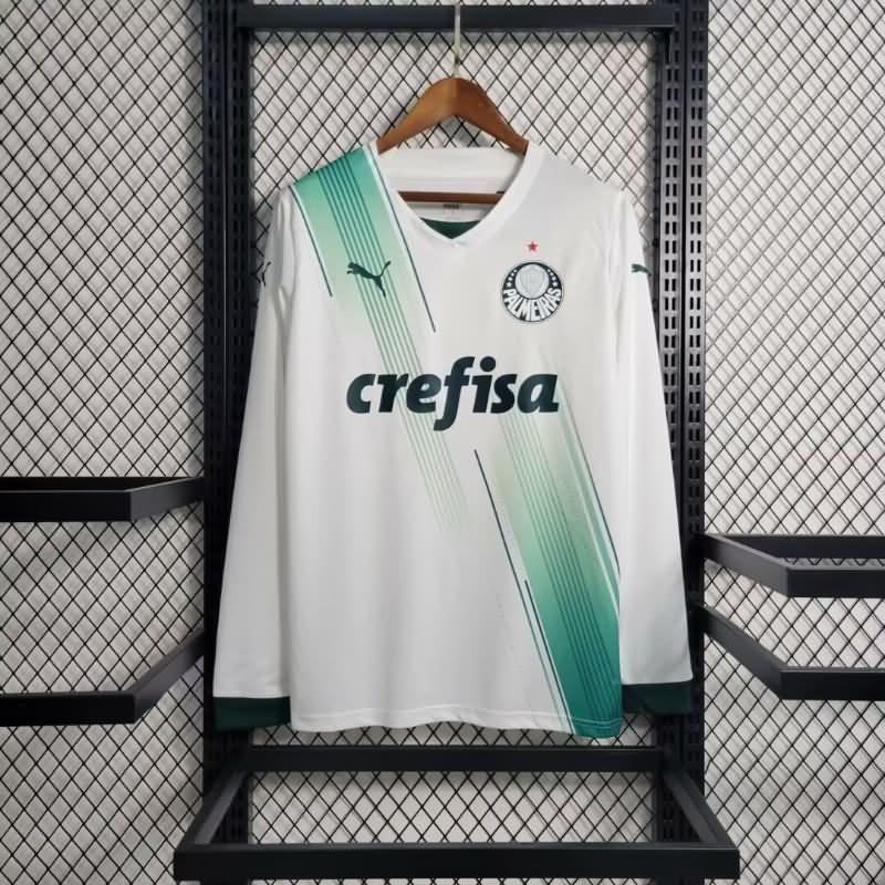 Thailand Quality(AAA) 2023 Palmeiras Away Long Sleeve Soccer Jersey