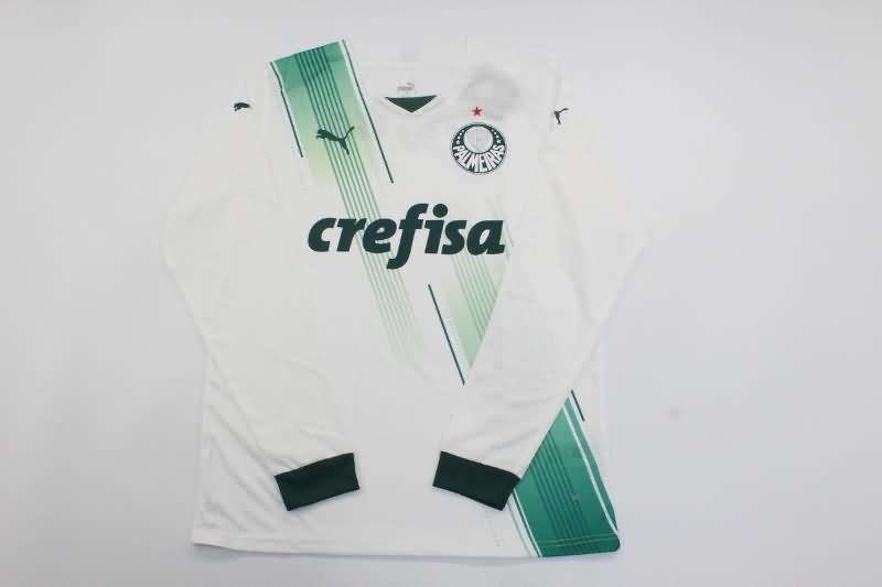 Thailand Quality(AAA) 2023 Palmeiras Away Long Sleeve Soccer Jersey (Player)