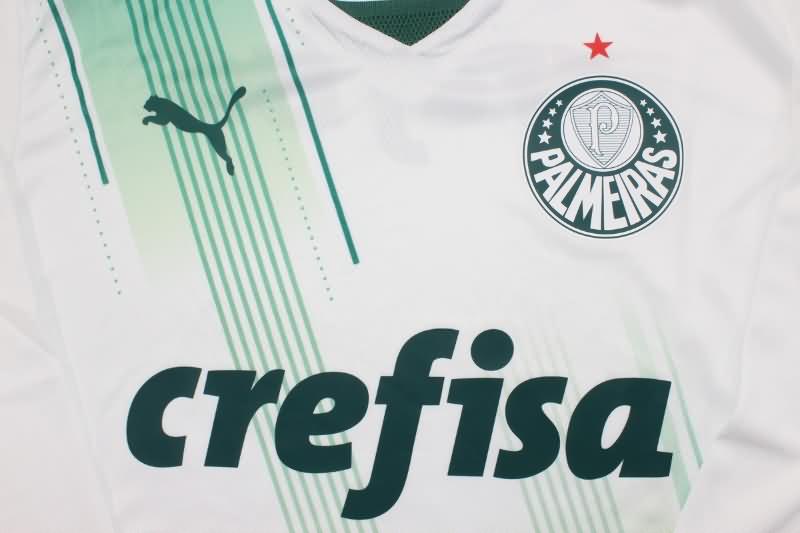 Thailand Quality(AAA) 2023 Palmeiras Away Long Sleeve Soccer Jersey (Player)