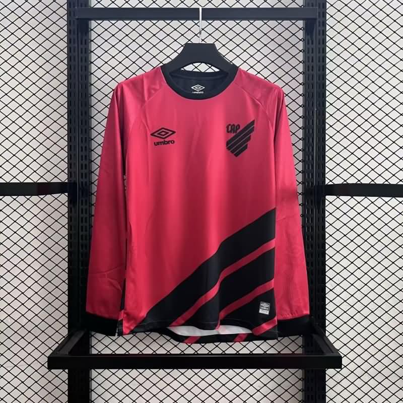 Thailand Quality(AAA) 2023 Club Athletico Paranaense Home Long Sleeve Soccer Jersey
