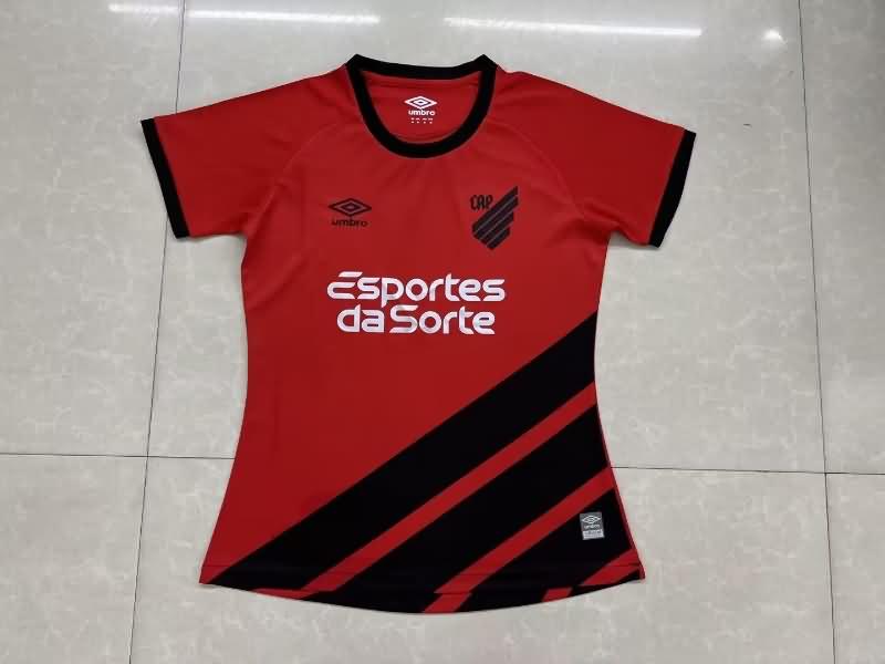 Thailand Quality(AAA) 2023 Club Athletico Paranaense Home Women Soccer Jersey