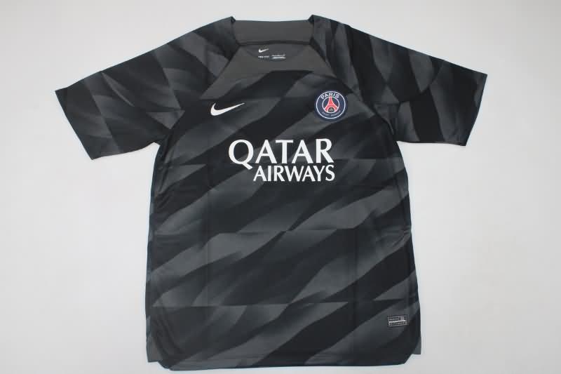 Thailand Quality(AAA) 23/24 Paris St Germain Goalkeeper Black Soccer Jersey