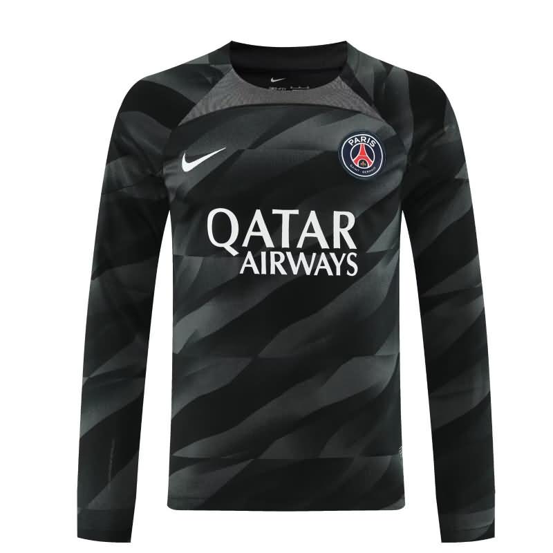 Thailand Quality(AAA) 23/24 Paris St Germain Goalkeeper Black Long Soccer Jersey