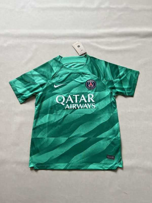 Thailand Quality(AAA) 23/24 Paris St Germain Goalkeeper Green Soccer Jersey Leaked