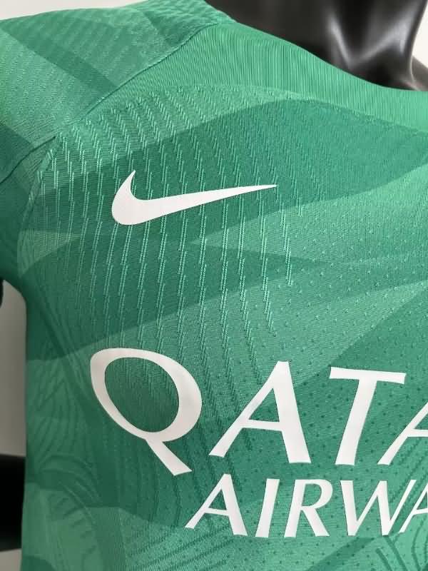 Thailand Quality(AAA) 23/24 Paris St Germain Goalkeeper Green Long Soccer Jersey Leaked