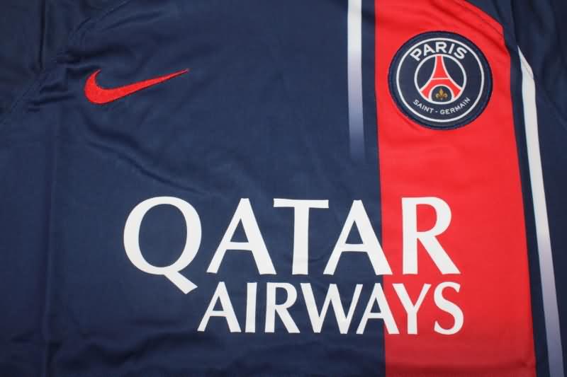 Thailand Quality(AAA) 23/24 Paris St Germain Home Long Sleeve Soccer Jersey