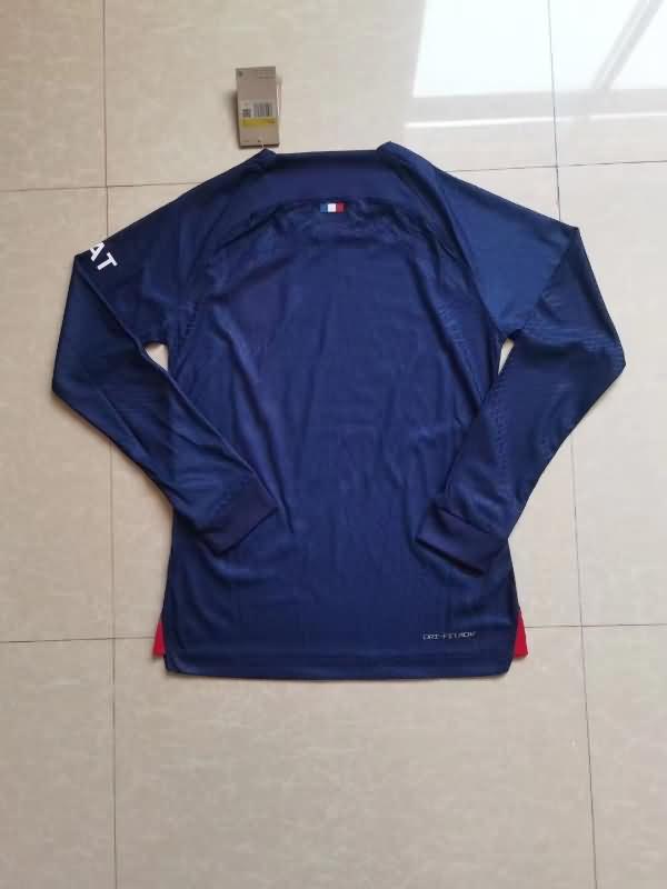 Thailand Quality(AAA) 23/24 Paris St Germain Home Long Sleeve Soccer Jersey (Player)