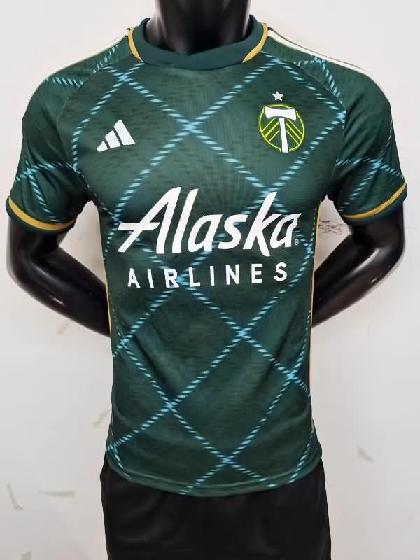 Thailand Quality(AAA) 2023 Portland Timbers Home Soccer Jersey (Player)