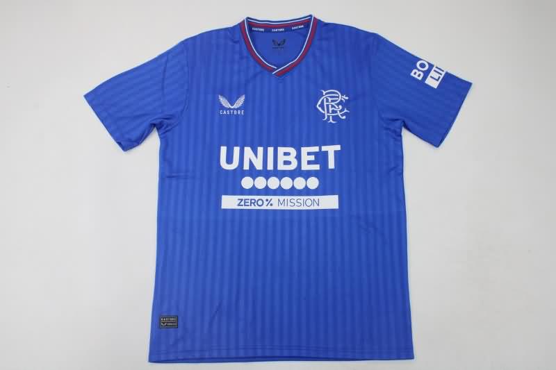 Thailand Quality(AAA) 23/24 Rangers Home Soccer Jersey