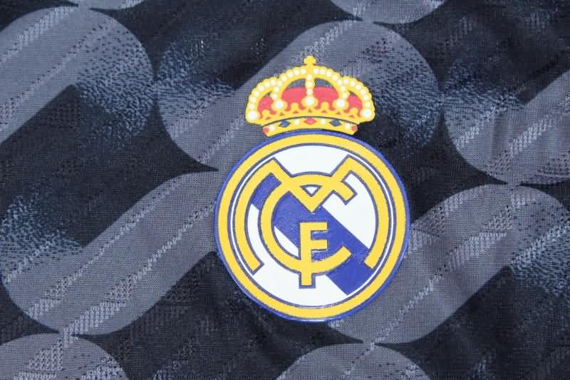 Thailand Quality(AAA) 23/24 Real Madrid Away Long Sleeve Soccer Jersey (Player)