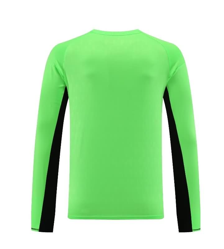 Thailand Quality(AAA) 23/24 Real Madrid Goalkeeper Green Long Sleeve Soccer Jersey